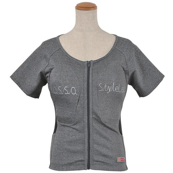 ROSSOPURO 売れ筋商品|||ロッソピューロ Tシャツ トップス レディース Tops Grey ロッソスタイルラボ バイク用プロテクター レディース