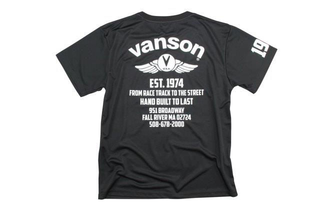 バンソン  コットンTシャツ メンズ/速乾性/綿 ブラック/ホワイト Lサイズ VSC20803S