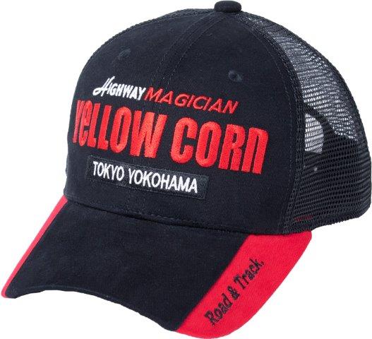 イエローコーン CAP 涼しい ブラック/レッド YC-008