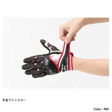 ゴールドウイン リアルライドプロテクションメッシュグローブ レッド×ホワイト(RW) Sサイズ GSM26006