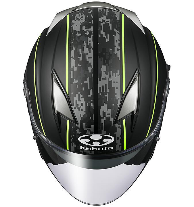 OGK KABUTO EXCEED DELIE(デリエ) フラットカモイエロー XLサイズ EXCEED