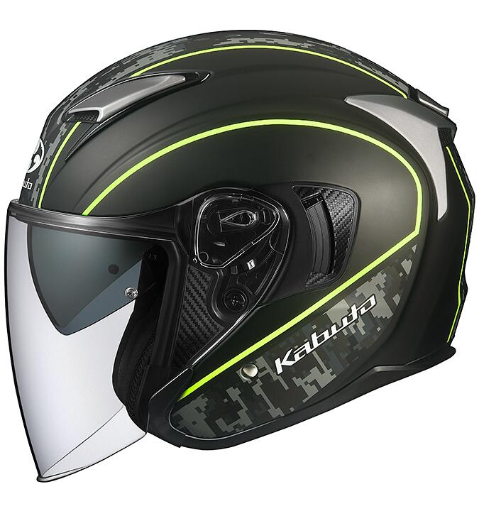 OGK KABUTO EXCEED DELIE(デリエ) フラットカモイエロー Sサイズ EXCEED