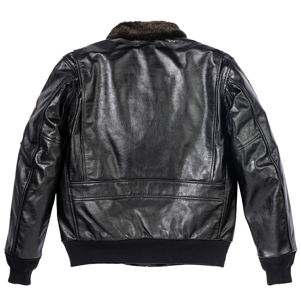 ヒューストン G-1PATCH CUSTUM 01 レザージャケット ブラック XXLサイズ HTVL2002