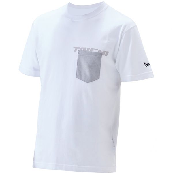 メンズ NEU004 グレー/ホワイト Sサイズ COTTON POCKET T-SHIRT NEWERA×RSタイチ USサイズ