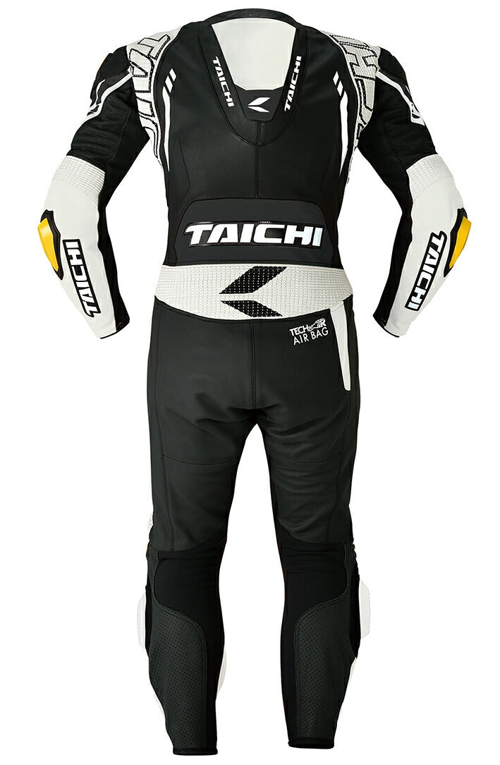 メンズ NXL306 ブラック/ホワイト Mサイズ GP-WRX R306 RACING SUIT TECH-AIR対応 T.R.A.D. TIPS 肩･肘･膝CEプロテクター装備