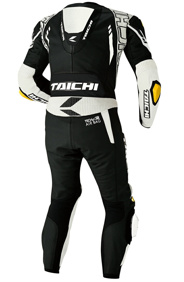 メンズ NXL306 ブラック/ホワイト Mサイズ GP-WRX R306 RACING SUIT TECH-AIR対応 T.R.A.D. TIPS 肩･肘･膝CEプロテクター装備