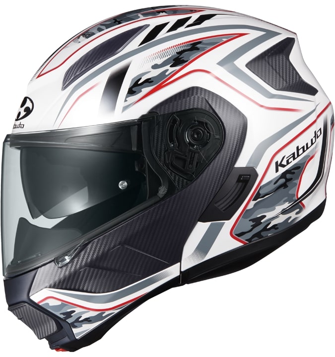 OGK KABUTO RYUKI ENERGY(エナジー) ホワイトレッド XLサイズ