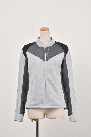 ロッソスタイルラボ ライダースメッシュジャケット レディース ライトグレー/チャコール Sサイズ ROJ-105