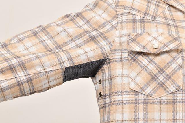 ロッソスタイルラボ プロテクションレギュラーカラーシャツ レディース ストーングレー Lサイズ ROJ-111