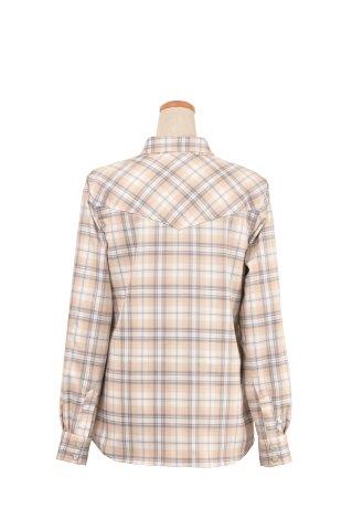 ロッソスタイルラボ プロテクションレギュラーカラーシャツ レディース ウッドブラウン Sサイズ ROJ-111