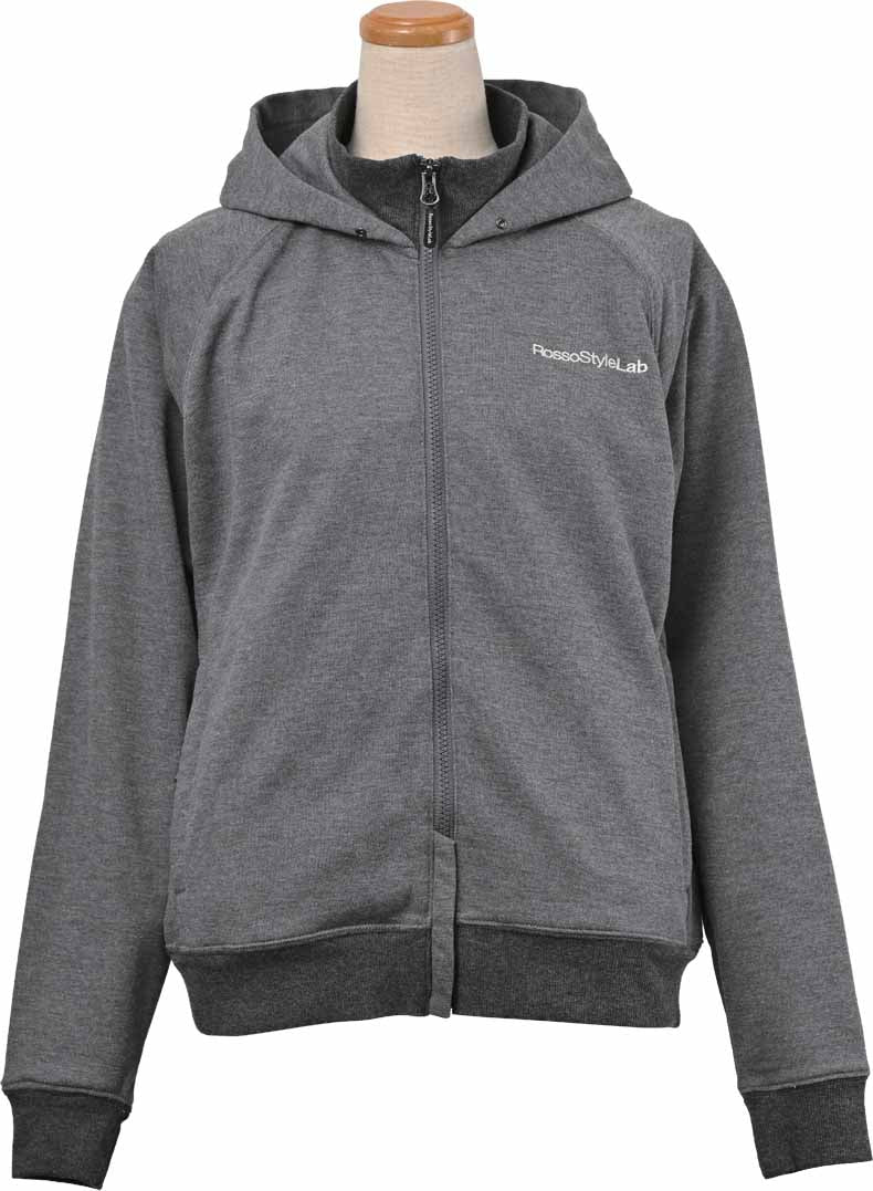 ロッソスタイルラボ?ライディングスウェットパーカー ダークグレー Lサイズ ROJ-112