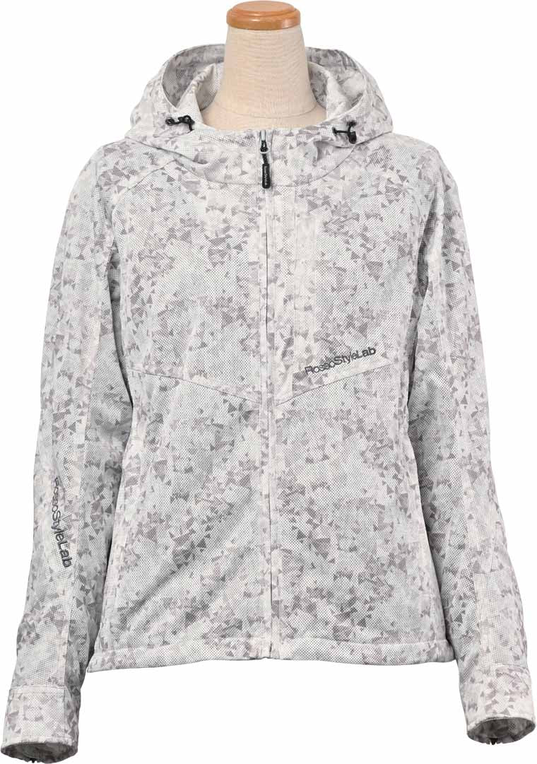 ロッソスタイルラボ?フードメッシュジャケット OMBREグレー Sサイズ ROJ-115