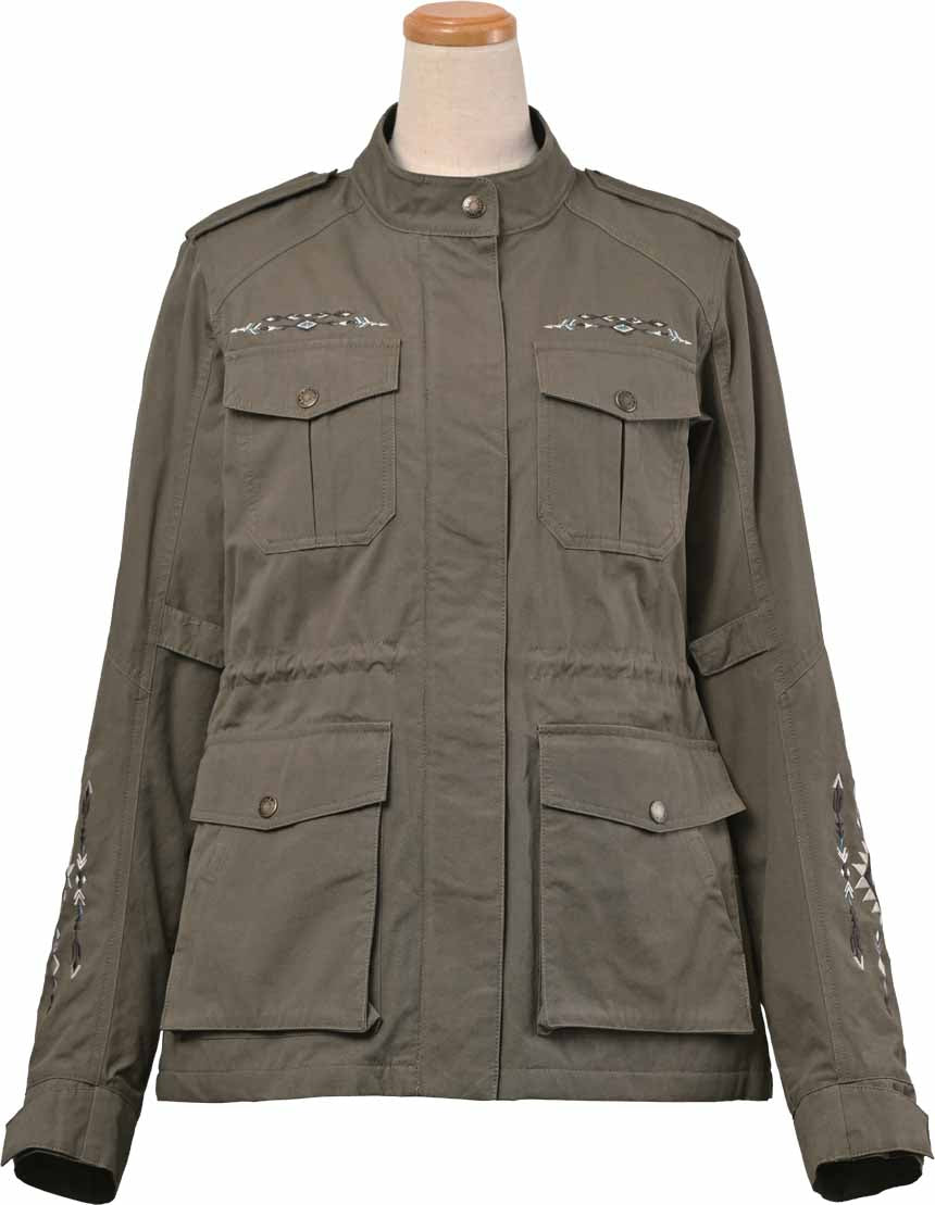 ロッソスタイルラボ?ミリタリージャケット グレーカーキ Sサイズ ROJ-116