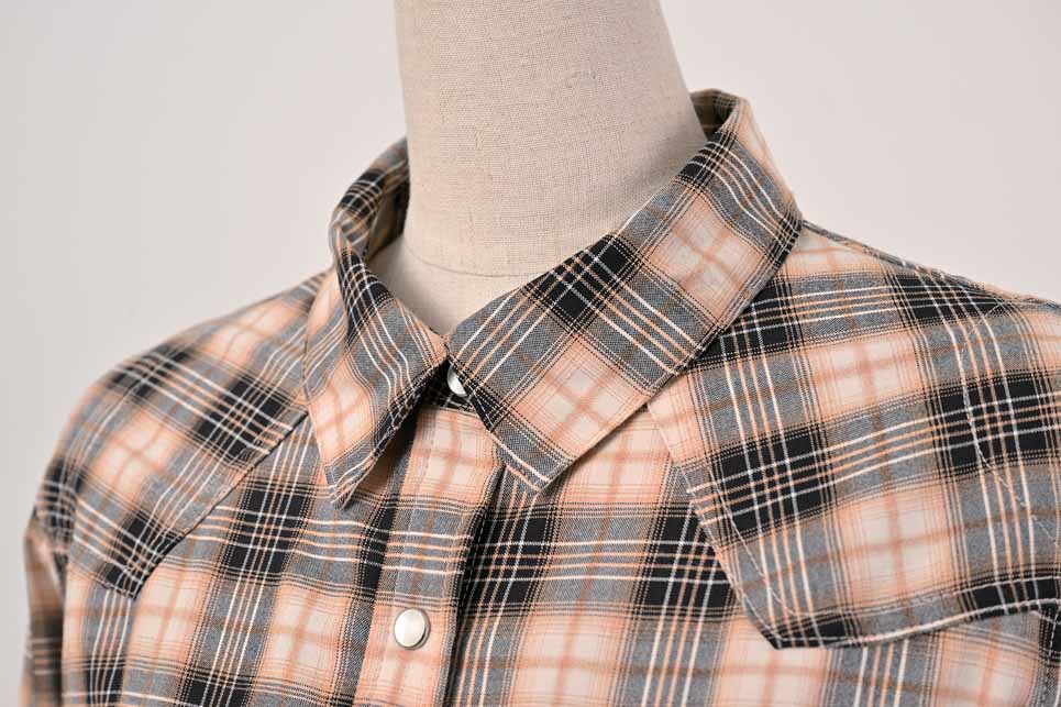 ロッソスタイルラボ?プロテクションレギュラーカラーシャツ ベージュ Sサイズ ROJ-119