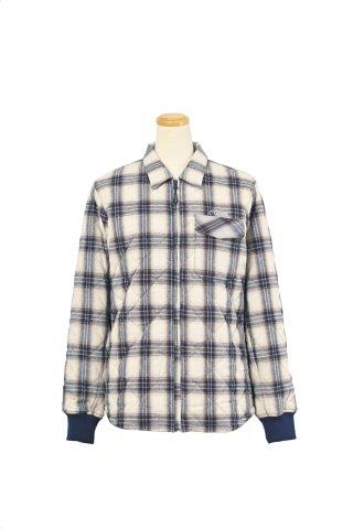 ロッソスタイルラボ プロテクトキルティングシャツジャケット GY CHK Lサイズ ROJ-992