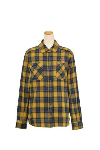 取寄 ロッソスタイルラボ プロテクションフランネルシャツ MUSTARD Sサイズ ROJ-994