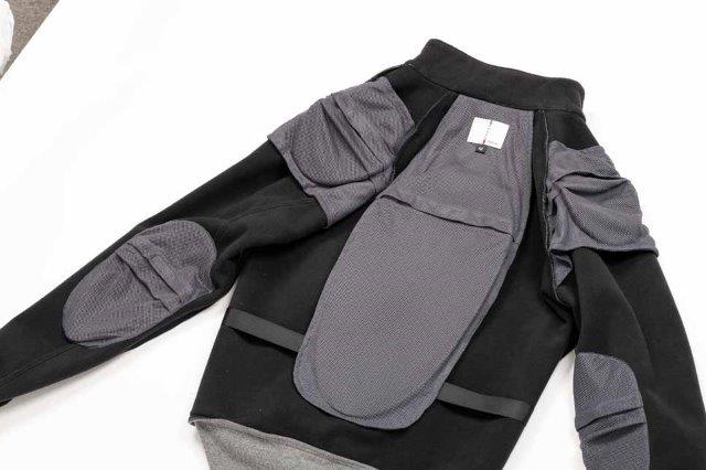 防風ジップアップブルゾン グレー L+サイズ ROJ0999 ロッソスタイルラボ