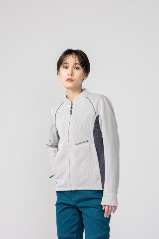 取寄 ライダースメッシュジャケット チャコール M+サイズ ROJ121 ロッソスタイルラボ
