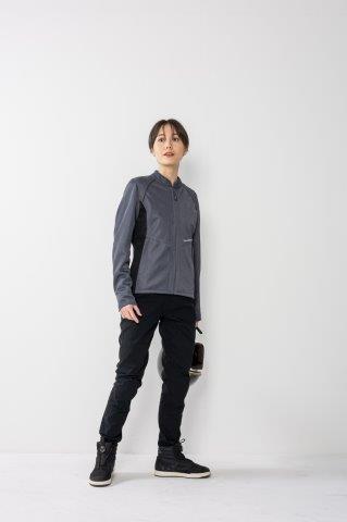 取寄 ライダースメッシュジャケット チャコール M+サイズ ROJ121 ロッソスタイルラボ