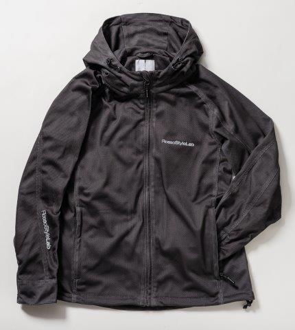 取寄 フードメッシュジャケット チャコール Mサイズ ROJ122 ロッソスタイルラボ