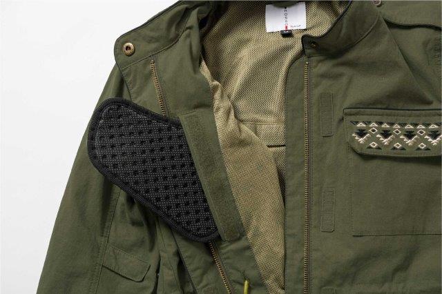 ミリタリージャケット ベージュ L+サイズ ROJ123 ロッソスタイルラボ