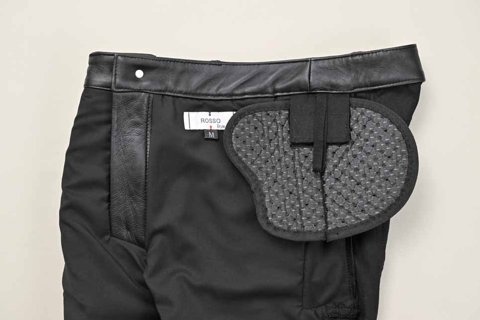 ロッソスタイルラボ?レースアップレザーパンツ ブラック Lサイズ ROP-62