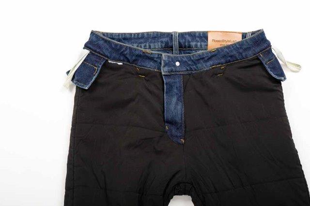ウォームストレッチパンツ インディゴデニム L+サイズ ROP65 ロッソスタイルラボ