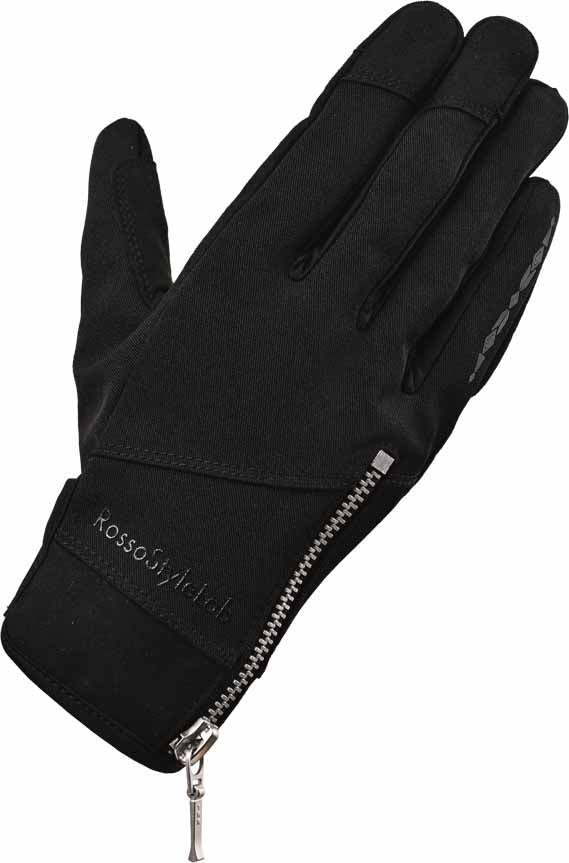 ロッソスタイルラボ?クラシックジップミリタリーグローブ ブラック Mサイズ RSG-348