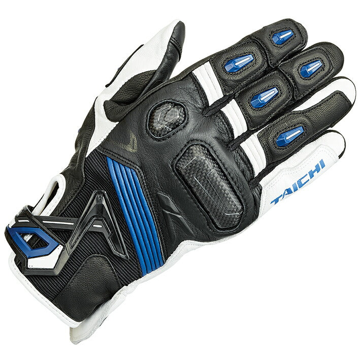 RSタイチ ラプターレザーグローブ メンズ/安全性/スマホ対応 ブルー M RST441