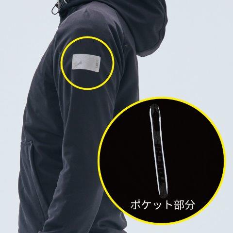 エアートラック パーカ コンバットブラック Lサイズ RSJ333 アールエスタイチ