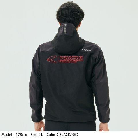 取寄 エアーフリップ パーカ ブラック/グレー 3XLサイズ RSJ334 アールエスタイチ