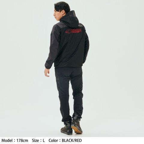 取寄 エアーフリップ パーカ ブラック/ホワイト Sサイズ RSJ334 アールエスタイチ