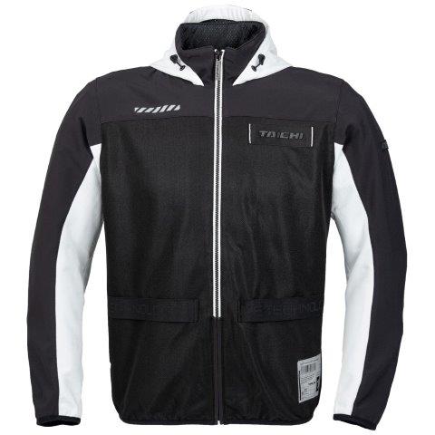 取寄 エアーフリップ パーカ ブラック/ホワイト 3XLサイズ RSJ334 アールエスタイチ