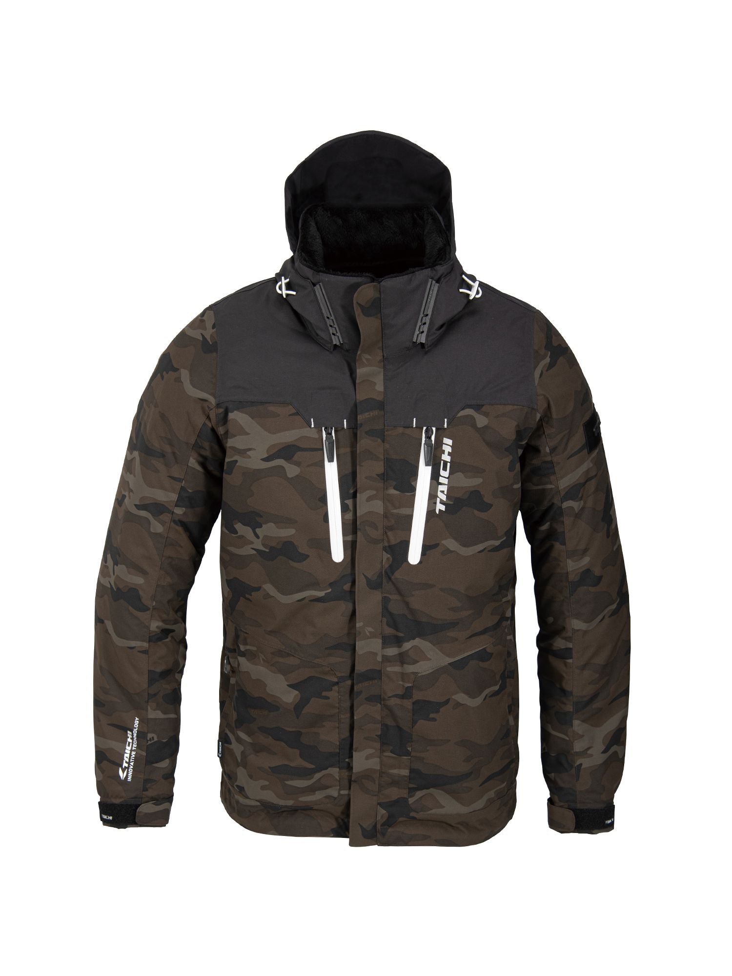 取寄 RSタイチ モトレック ウインターパーカ ブラック/カモ XLサイズ RSJ723