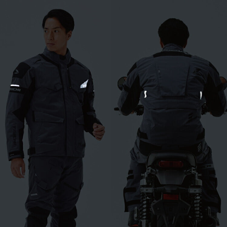 取寄 RSタイチ DRYMASTER コンパス オールシーズンジャケット ブラック/レッド Lサイズ RSJ729