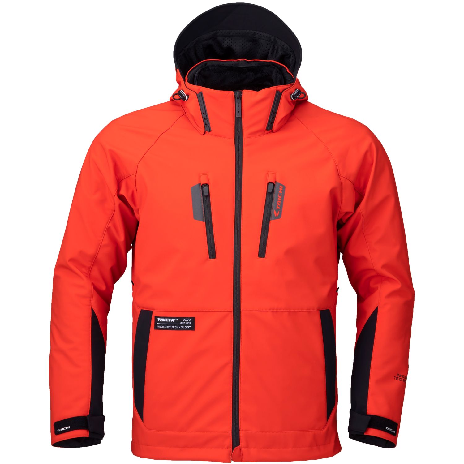 RSタイチ ソフトシェル オールシーズンパーカ オレンジ/ブラック 4XLサイズ RSJ730