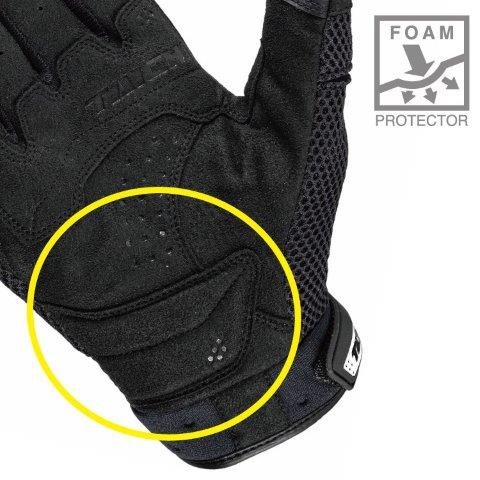 ラバーナックル メッシュグローブ ブラック/ホワイト WMサイズ RST463 アールエスタイチ