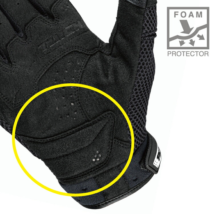 ラバーナックル メッシュグローブ ブラック XXLサイズ RST463 アールエスタイチ