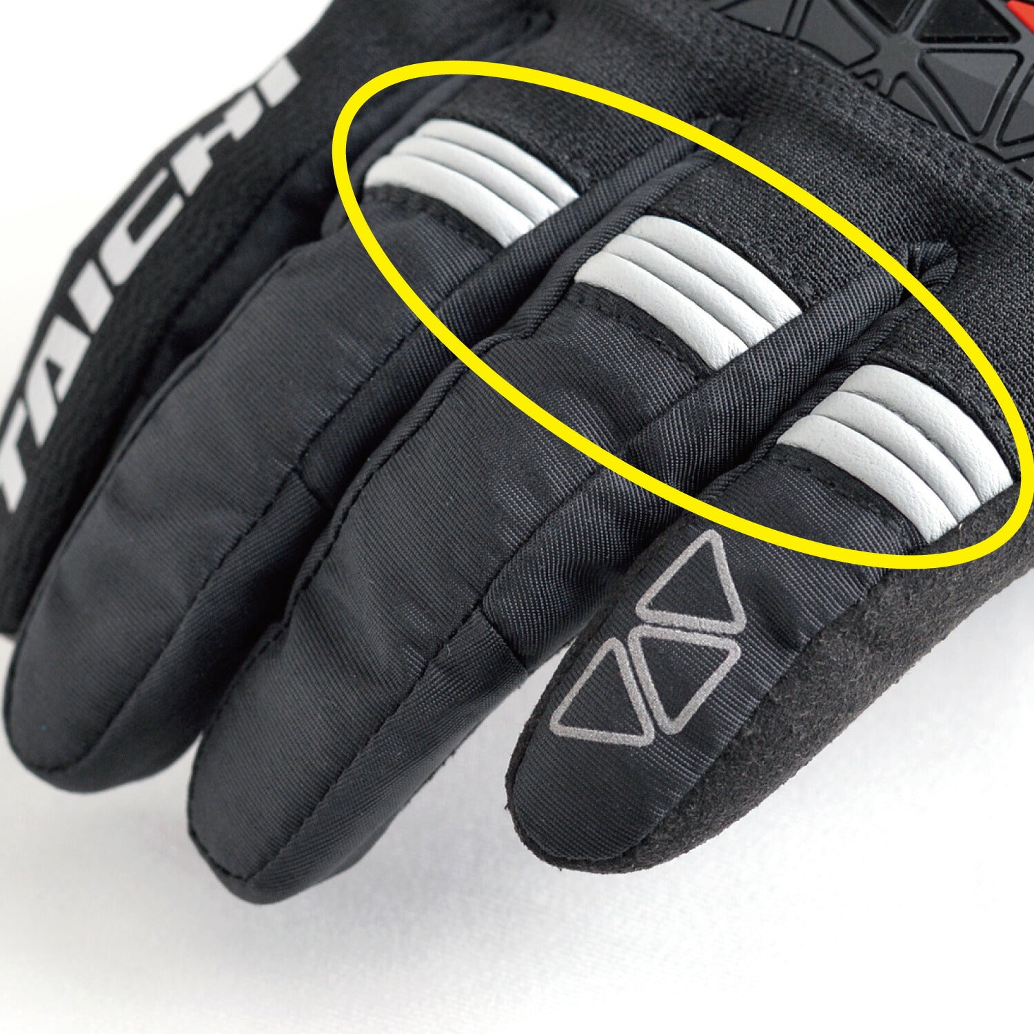 RSタイチ ソニック ウインターグローブ ストライプレッド Lサイズ RST626