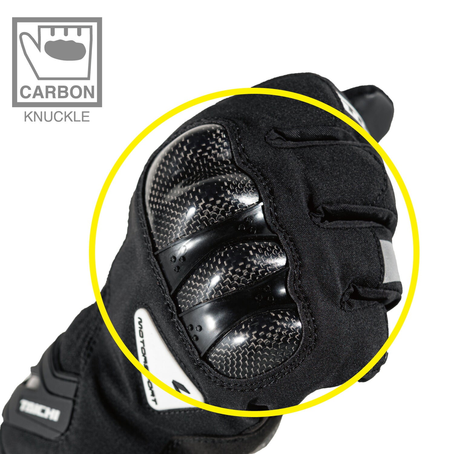 RSタイチ カーボン ウインターグローブ クラッシュブラック/ネオン Lサイズ RST645