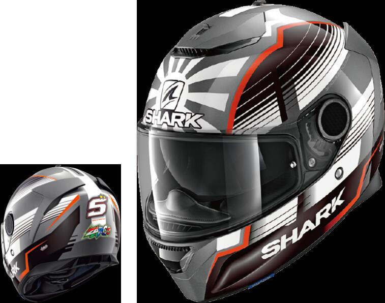 SHARK/シャーク SPARTAN フルフェイスヘルメット REPLICA ZARCO MALAYSIAN GP Mサイズ