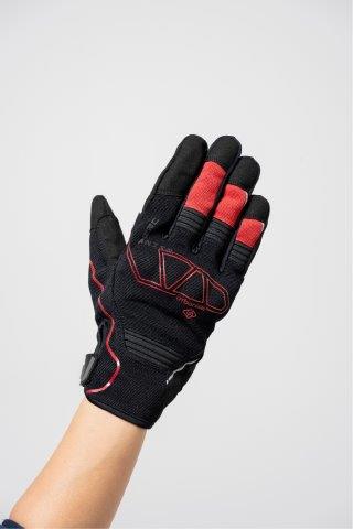 取寄 アーバンプロテクトメッシュグローブ ブラック/レッド LLサイズ UNG262 アーバニズム