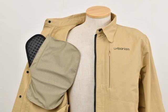 アーバニズム プロテクションシャツジャケット メンズ ブラック Lサイズ UNJ-111