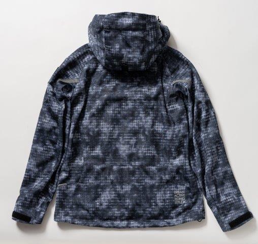 フードメッシュジャケット ブラックカモ LBサイズ UNJ133 アーバニズム