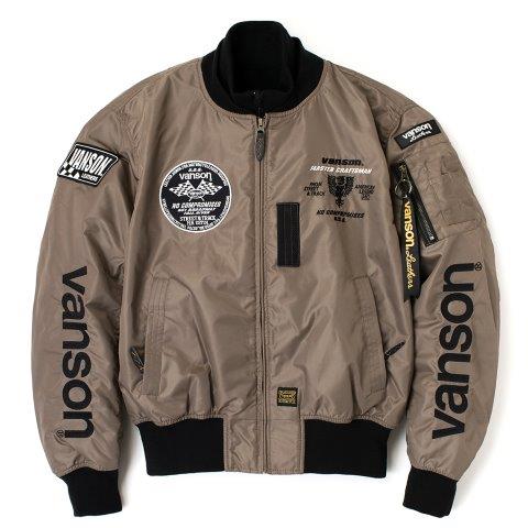 MA-1ジャケット ベージュ/ブラック Mサイズ TVS2307W バンソン