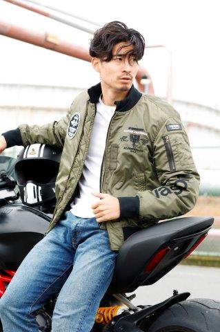 MA-1ジャケット ベージュ/ブラック Mサイズ TVS2307W バンソン