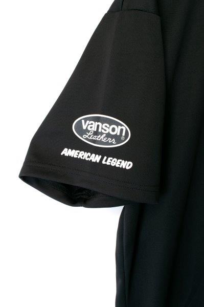 バンソン メッシュTシャツ メンズ ブラック/ホワイト 2XLサイズ VS22801S
