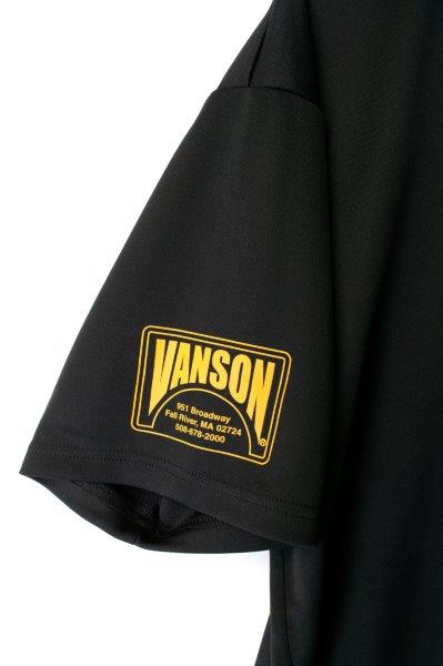 取寄 バンソン メッシュTシャツ ブラック/イエロー 2XLサイズ VS22804S