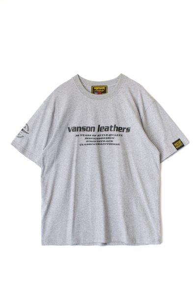 バンソン コットンTシャツ メンズ グレー 2XLサイズ VS22807S