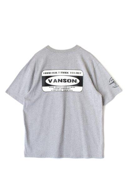 バンソン コットンTシャツ メンズ グレー 2XLサイズ VS22807S